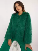 Wool Fashion Italia Striukė moterims-AT-KR-2359.96P- žalia