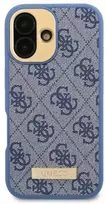 Guess 4G Logo Plate MagSafe Case Apple iPhone 16 Pro - dėklas telefonui mėlynos spalvos