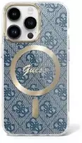 Guess IML 4G MagSafe Apple iPhone 16 Case - dėklas telefonui mėlynos spalvos