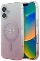 Guess IML Glitter Gradient MagSafe Apple iPhone 16 Case - dėklas telefonui rožinės spalvos