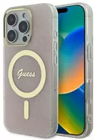 Guess IML 4G MagSafe Case Apple iPhone 16 Pro Max - dėklas telefonui rožinės spalvos