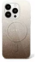 Guess IML Glitter Gradient MagSafe - dėklas skirtas Apple iPhone 16 Pro Max Brown