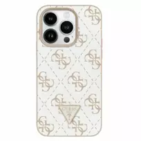 Guess New 4G Triangle Apple iPhone 16 Pro - dėklas telefonui baltos spalvos