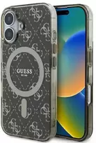 Apple iPhone 16 Plus Guess IML 4G Background MagSafe (GUHMP16MH4DTEW) dėklas telefonui rudos spalvos