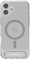 Dėklas Torras Pstand serija su iPhone 16 Plus (skaidrus)