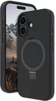 dbramante dbramante1928 Iceland Ultra D3O MS Kick - apsauginis dėklas su stovu iPhone 16, suderinamas su MagSafe (juodas)