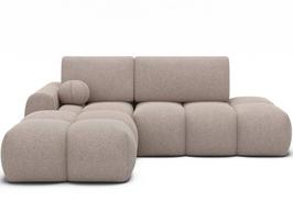 Kampinė sofa Vittario, šviesiai ruda sp., kairinė, 170 x 227 cm x 95 cm
