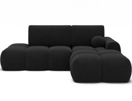 Kampinė sofa Vittario, juoda sp., 170 x 227 cm x 95 cm