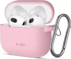 Apple AirPods 3 Tech-Protect silikoninis Dusty dėklas ausinėms rožinės spalvos
