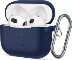 Apple AirPods 3 Tech-Protect silikoninis dėklas ausinėms mėlynos spalvos