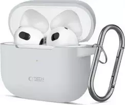 Apple AirPods 3 Tech-Protect silikoninis Crayon dėklas ausinėms pilkos spalvos