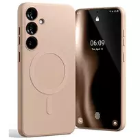 Mercury MagSafe Semi-Silikoninis Samsung Galaxy S24 Plus S926 dėklas telefonui rožinės spalvos sand