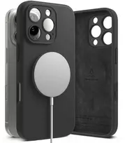Dėklas Apple iPhone 16 Pro Max Ringke Silikoninis Magnetic MagSafe juodos spalvos