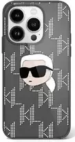 Karl Lagerfeld IML Karl Head Electroplated Apple iPhone 16 - dėklas telefonui juodos spalvos
