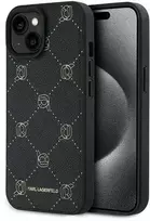 Apple iPhone 15 Plus Karl Lagerfeld Karl Head MagSafe (KLHMP15MPGKHPHK) dėklas telefonui juodos spalvos