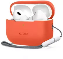 Apple AirPods Pro 1 / 2 Tech-Protect silikoninis Neon dėklas ausinėms oranžinės spalvos