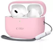 Apple AirPods Pro 1 / 2 Tech-Protect silikoninis Dusty dėklas ausinėms rožinės spalvos