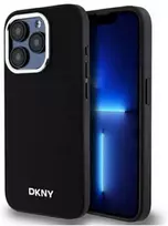 DKNY Plain Logo MagSafe Apple iPhone 15 Pro Max - dėklas telefonui juodos spalvos