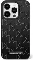 Apple iPhone 16 Plus Karl Lagerfeld Hot Stamp MagSafe (KLHMP16MPKHPORPK) dėklas telefonui juodos spalvos