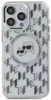 Apple iPhone 15 Karl Lagerfeld IML Monogram Karl&Choupette Head MagSafe (KLHMP15SHMCKMHT) dėklas telefonui skaidrus