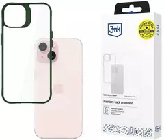 3mk Satin Armor Case+ Žalias Apple iPhone 15 - dėklas telefonui skaidrus