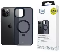 3mk Smoke Mag&Stand Apple iPhone 12 pro max - dėklas telefonui juodos spalvos