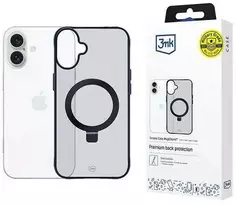 Dėklas 3MK Smoke Apple iPhone 16 Magsafe & Stand