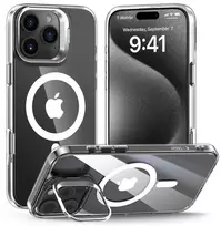 Tech-Protect MagStand MagSafe dėklas skirtas Apple iPhone 16 Pro – skaidrus