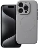 Dėklas Oem Case for iPhone 15 PRO Silicone Mag Cover compatible with MagSafe titanium pilka