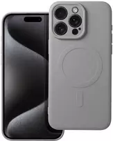 Dėklas Oem Case for iPhone 15 PRO MAX Silicone Mag Cover compatible with MagSafe titanium pilka