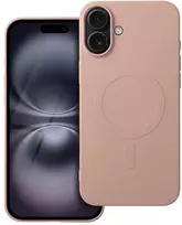 Oem Dėklas Silicone Mag Cover (big hole) (MagSafe) skirtas iPhone 16 Plus rožinis