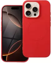 OEM dėklas, skirtas „iPhone 16 PRO“ silikoniniam „Mag“ dėklui, suderinamas su „MagSafe“ (didele skylute), raudonas