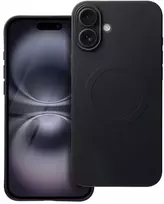 Oem Dėklas Silicone Mag Cover (big hole) (MagSafe) skirtas iPhone 16 Plus juodas