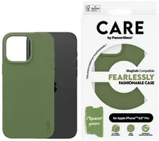Panzer Glass Care by PanzerGlass Fashion Apple iPhone 16 Pro Max 6.9" dėklas telefonui žalios spalvos MagSafe 1388