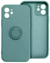 Dėklas Oem Case for iPhone 16 PRO Silicone Ring žalias