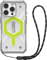 Urban Armor Gear UAG Pathfinder Clear Magsafe Bundle Dėklas su dirželiu, skirtas iPhone 16 Pro - Žalias