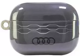Apple AirPods Pro 2 Audi IML Geometric Pattern Cover (AU-IMLAPP2-A6/D3-GY) dėklas ausinėms pilkos spalvos