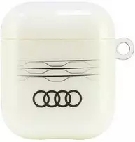 Audi IML Geometric Pattern AirPods 1/2,dėklas baltos spalvos AU-IMLAP-A6/D3-WE