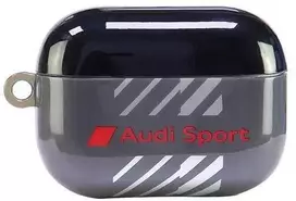 Apple AirPods Pro 2 Audi IML Sport Cover (AUS-IMLAPP2-RSQ/D1-BK) dėklas ausinėms juodos spalvos