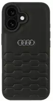 Apple iPhone 16 Audi Synthetic Leather (AU-TPUPCIP16-GT/D2-BK) dėklas telefonui juodos spalvos