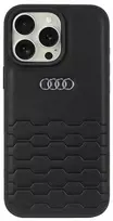Apple iPhone 16 Pro Max Audi Synthetic Leather (AU-TPUPCIP16PM-GT/D2-BK) dėklas telefonui juodos spalvos