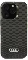 Apple iPhone 16 Pro Audi IML Stitching Pattern MagSafe (AU-IMLMIP16P-Q5/D3-BK) dėklas telefonui juodos spalvos
