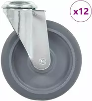 Ratukai, 12vnt., 125mm, pasukami, varžtu tvirtinami