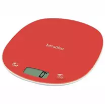 Virtuvinės svarstyklės Terraillon 15246, Elektroninės virtuvės svarstyklės, 5kg, 0,5 g, Raudonos, Stalviršio, fl oz, g, lb oz, ml