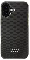 Apple iPhone 16 Plus Audi IML Stitching Pattern MagSafe (AU-IMLMIP16M-Q5/D3-BK) dėklas telefonui juodos spalvos