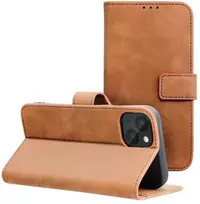 Forcell OEM atverčiamas dėklas, skirtas iPhone 13 Tender Book ruda