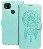 Forcell Oem MEZZO Book dėklas skirtas Xiaomi Redmi 9C / 9C NFC dreamcatcher žalios spalvos