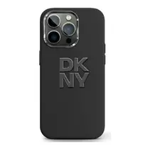 DKNY DKHCP16LSMCBSK Apple iPhone 16 Pro 6.3' dėklas telefonui juodos spalvos Liquid Silikoninis Metal Logo