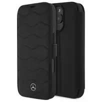 Mercedes MEHCP16X23RWRSK Apple iPhone 16 Pro Max 6.9" dėklas telefonui juodos spalvos MB Waves Leather