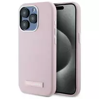 Karl Lagerfeld KLHMP15XPGMSRPP Apple iPhone 15 Pro Max 6.7" dėklas telefonui rožinės spalvos FW Metal Plate MagSafe